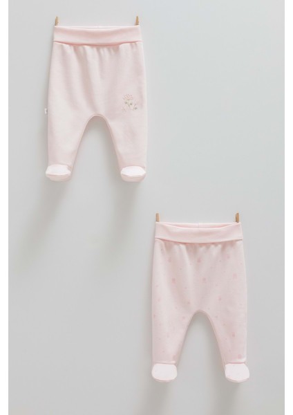 Cute Rabbıt Patikli Ikili Pantolon - Caramell - APK1485 - Pembe - 6 - 9 Ay - APK1485-PEMBE-6 - 9 Ay Pembe