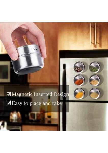 6'lı Mıknatıslı Baharatlık Seti fiyatları