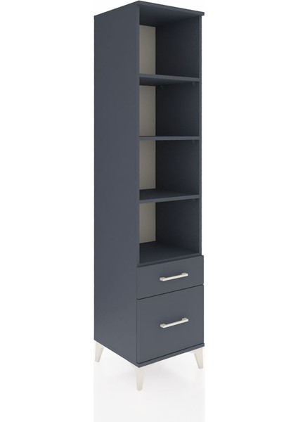 Hyperion Dolap 4 Raflı 2 Çekmeceli 44X44X195 Antrasit-Antrasit fiyatları