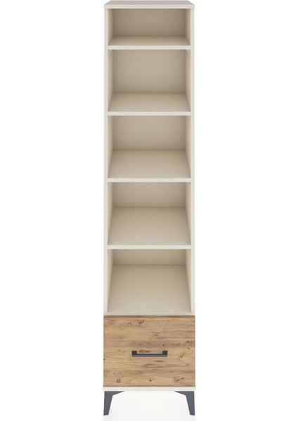 Hyperion Dolap 5 Raflı Tek Çekmeceli 44X44X195 Aytaşı-Çam