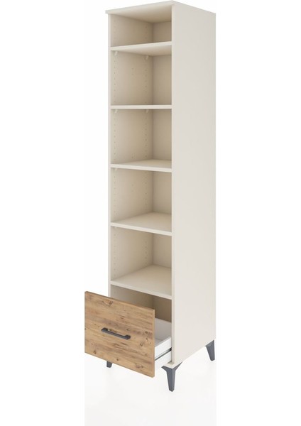 Hyperion Dolap 5 Raflı Tek Çekmeceli 44X44X195 Aytaşı-Çam fırsatları