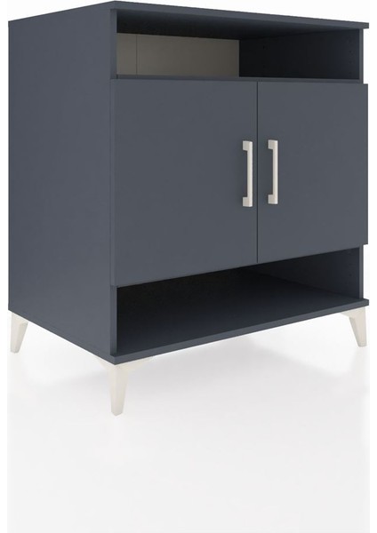 Kronos Şifonyer 3 Raflı 2 Kapaklı 88X59X96 Antrasit-Antrasit fiyatları