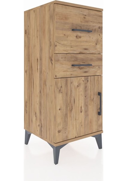 Hyperion Komodin 2 Çekmeceli Tek Kapaklı 44X44X106 Çam-Çam fiyatları