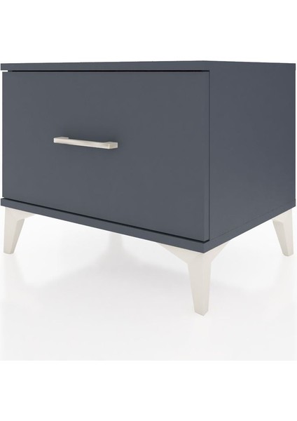 Hyperion Komodin Tek Çekmeceli 60X44X48 Antrasit-Antrasit modelleri