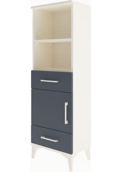 Arges Dolap 3 Raflı 2 Çekmeceli Tek Kapaklı 44X30X134 Aytaşı-Antrasit modelleri