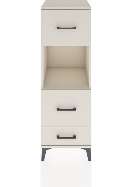Hyperion Dolap Tek Raflı 3 Çekmeceli 44X44X134 Aytaşı-Aytaşı