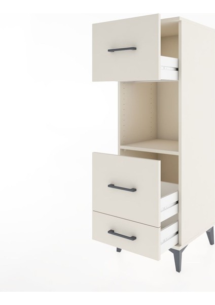 Hyperion Dolap Tek Raflı 3 Çekmeceli 44X44X134 Aytaşı-Aytaşı fırsatları