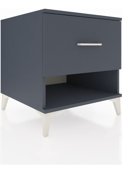 Kronos Komodin Tek Çekmeceli 60X59X64 Antrasit-Antrasit fırsatları