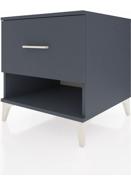 Kronos Komodin Tek Çekmeceli 60X59X64 Antrasit-Antrasit indirimleri