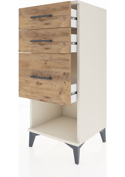 Hyperion Komodin 3 Çekmeceli 44X44X106 Aytaşı-Çam fırsatları