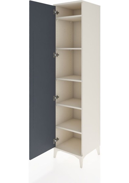 Hyperion Dolap 5 Raflı Tek Kapaklı 44X44X195 Aytaşı-Antrasit fırsatları