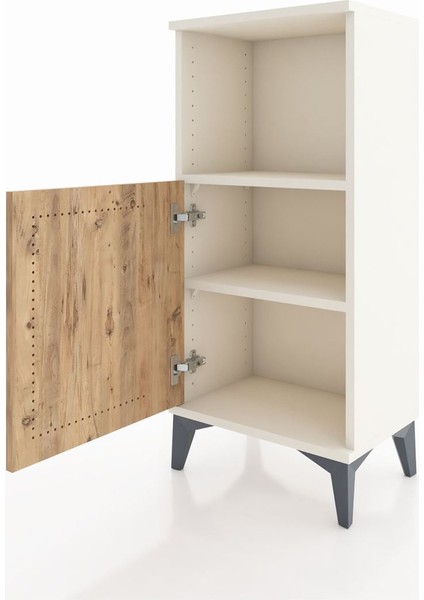 Arges Komodin 2 Raflı Tek Kapaklı 44X30X96 Aytaşı-Çam fırsatları