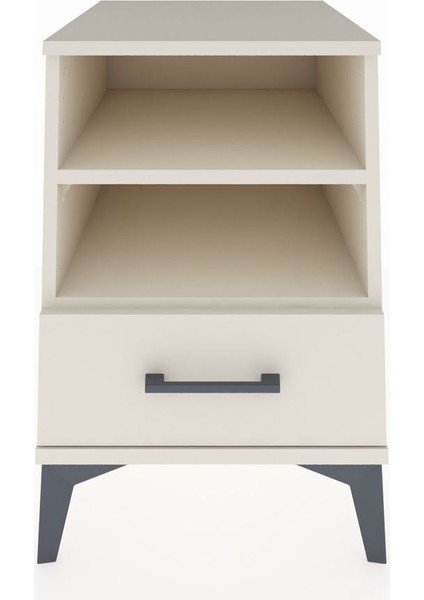 Kronos Komodin 2 Raflı Tek Çekmeceli 44X59X64 Aytaşı-Aytaşı
