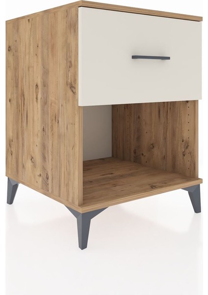 Kronos Komodin Tek Çekmeceli 60X59X80 Çam-Aytaşı fiyatları