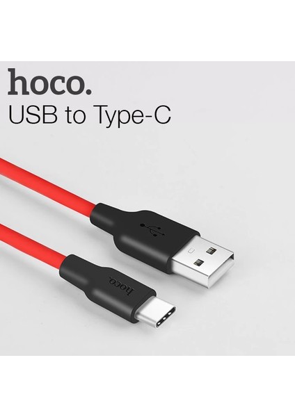 Hoco X21 USB To Type-C 3A Silikon Hızlı Şarj ve Data KABLOSU-(1903) fiyatları