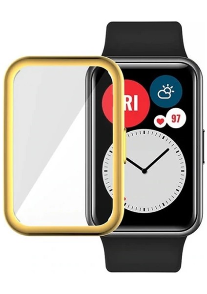 Ally Huawei Watch Fit 360 Koruma Ultra Ince Silikon KILIF-(1903)