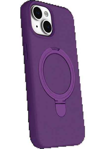 CPT16 Apple iPhone 14 Regal Magsafe Standlı Kapak - Derin Mor modelleri