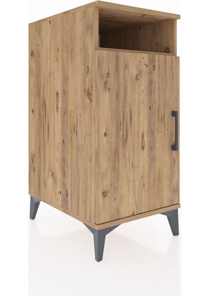 Kronos Komodin 3 Raflı Tek Kapaklı 44X59X96 Çam-Çam fiyatları