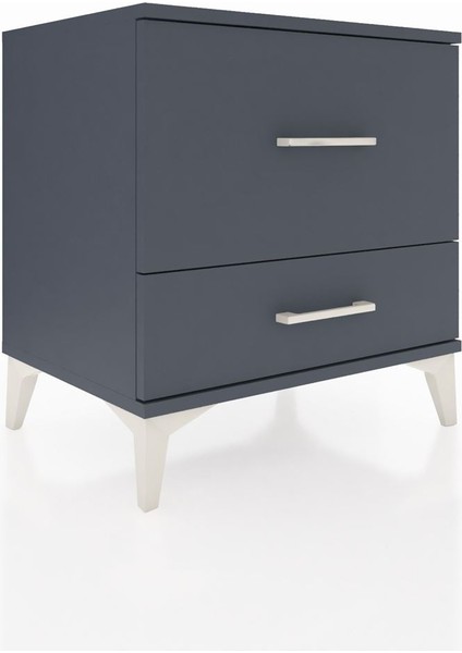 Hyperion Komodin 2 Çekmeceli 60X44X64 Antrasit-Antrasit fiyatları