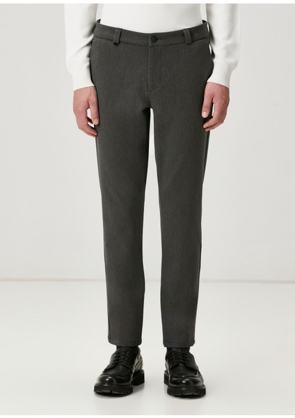 Slim Fit Antrasit Melanj Chino Pantolon fiyatları