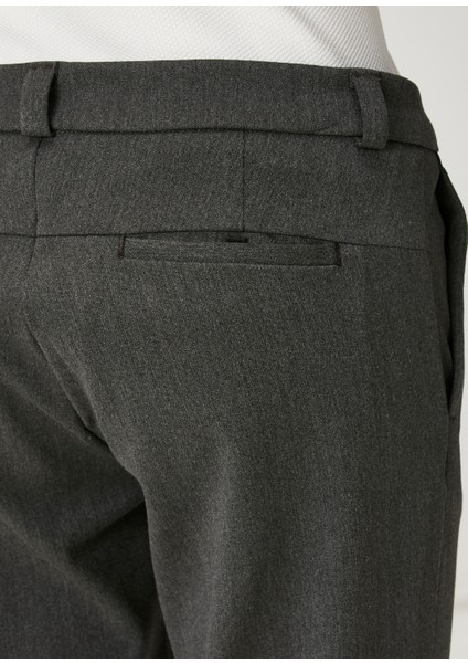 Slim Fit Antrasit Melanj Chino Pantolon indirimleri