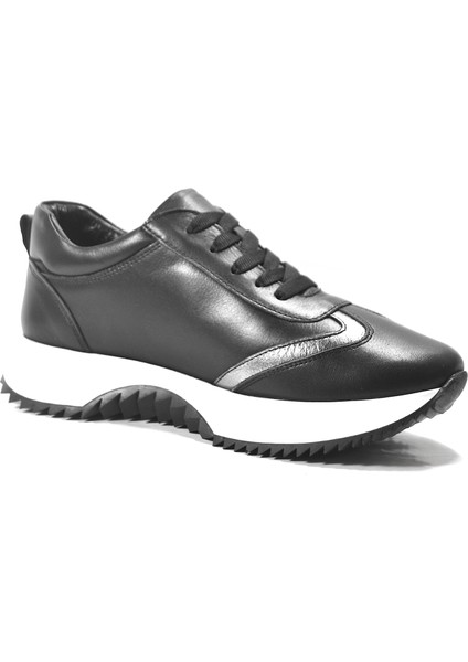 25BY.620 Hakiki Deri Bağlı Ortopedik Kalın Taban Casual Kadın Ayakkabı fırsatları