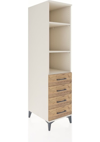 Kronos Dolap 3 Raflı 4 Çekmeceli 44X59X182 Aytaşı-Çam fiyatları