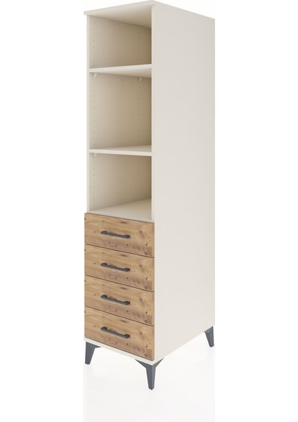 Kronos Dolap 3 Raflı 4 Çekmeceli 44X59X182 Aytaşı-Çam modelleri