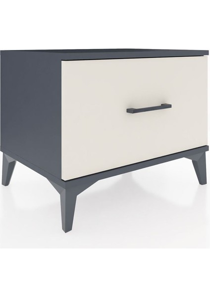 Hyperion Komodin Tek Çekmeceli 60X44X48 Antrasit-Aytaşı fiyatları