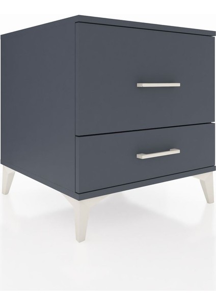 Kronos Komodin 2 Çekmeceli 60X59X64 Antrasit-Antrasit modelleri