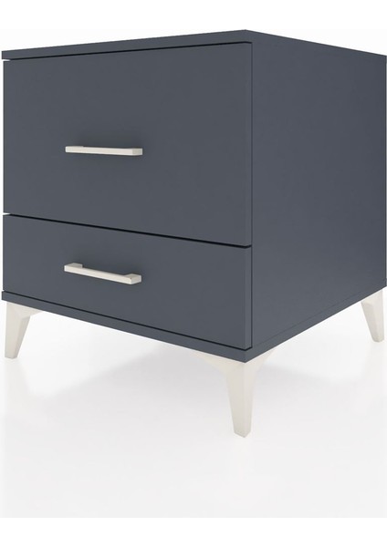 Kronos Komodin 2 Çekmeceli 60X59X64 Antrasit-Antrasit indirimleri