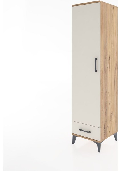 Hyperion Dolap 4 Raflı Tek Çekmeceli Tek Kapaklı 44X44X182 Çam-Aytaşı modelleri