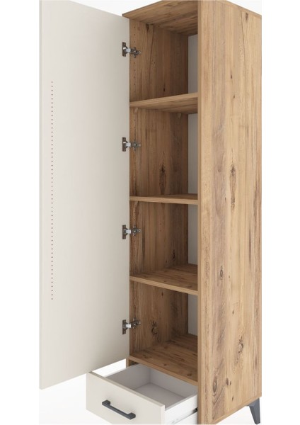 Hyperion Dolap 4 Raflı Tek Çekmeceli Tek Kapaklı 44X44X182 Çam-Aytaşı indirimleri