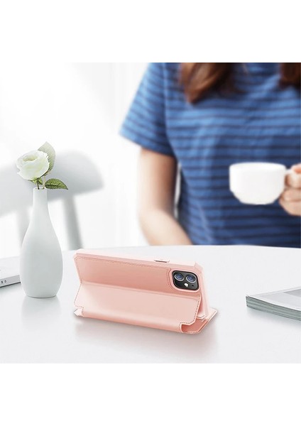 Dux Ducis iPhone 12/12 Pro Kılıf Mıkantıslı Kapaklı Flip Cover Kılıf Skin x Series Flip CASE-(1903) modelleri