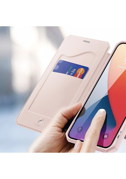 Dux Ducis iPhone 12/12 Pro Kılıf Mıkantıslı Kapaklı Flip Cover Kılıf Skin x Series Flip CASE-(1903) fırsatları