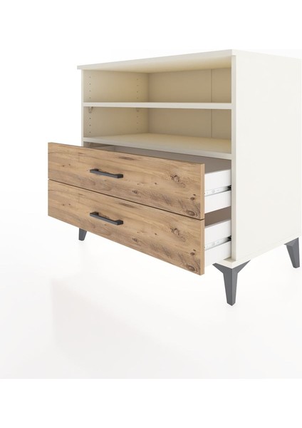 Hyperion Şifonyer 2 Raflı 2 Çekmeceli 88X44X80 Aytaşı-Çam fırsatları