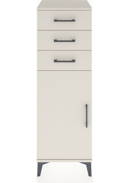 Hyperion Dolap 3 Çekmeceli Tek Kapaklı 44X44X134 Aytaşı-Aytaşı