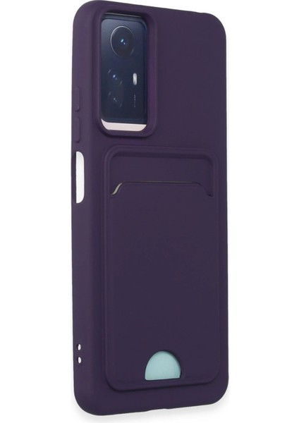 CPT16 Xiaomi Redmi Note 12S Kılıf Kelvin Kartvizitli Silikon - Derin Mor fiyatları