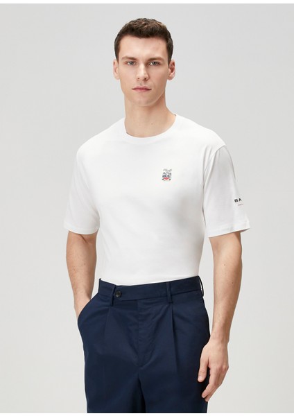 Beyaz Organik Pamuk T-Shirt