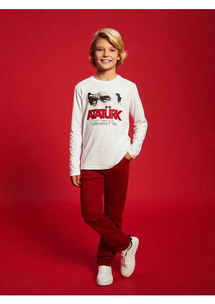 Yeni Sezon Beli Ayarlanabilir Lastikli Erkek Çocuk Pantolon