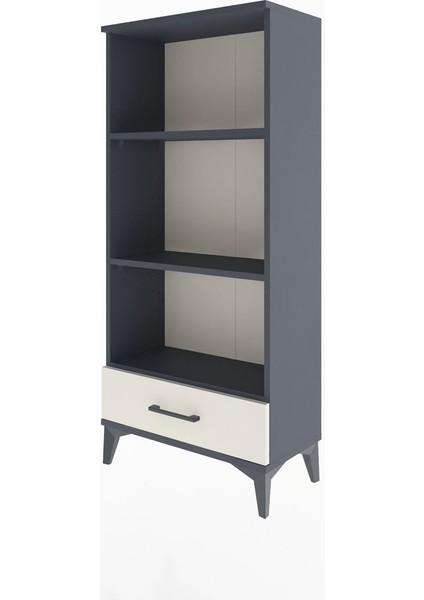 Arges Dolap 3 Raflı Tek Çekmeceli 60X30X134 Antrasit-Aytaşı modelleri