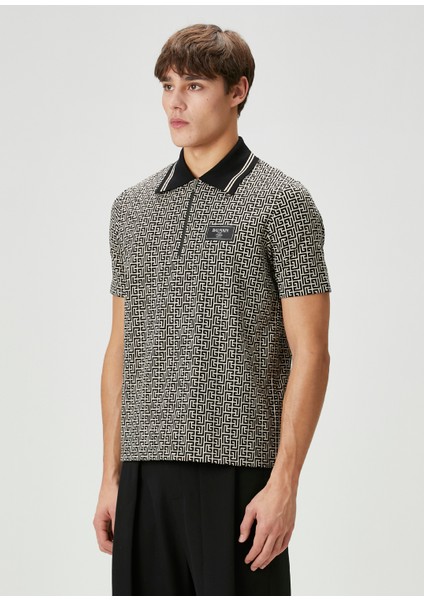 Siyah Beyaz Organik Pamuk Polo T-Shirt modelleri