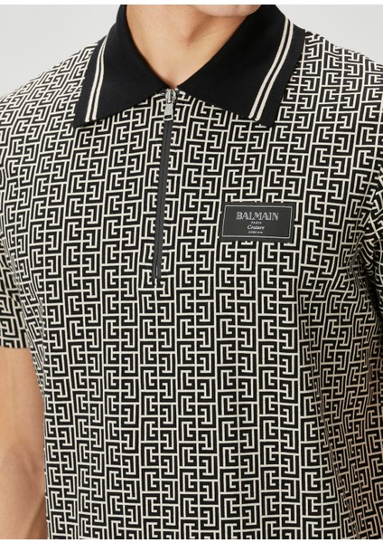 Siyah Beyaz Organik Pamuk Polo T-Shirt indirimleri