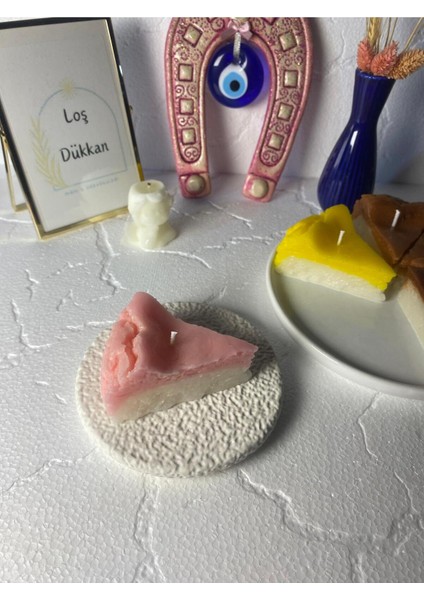 1 Adet Çilek Konsepli Çizkek Cheesecake Candle fiyatları