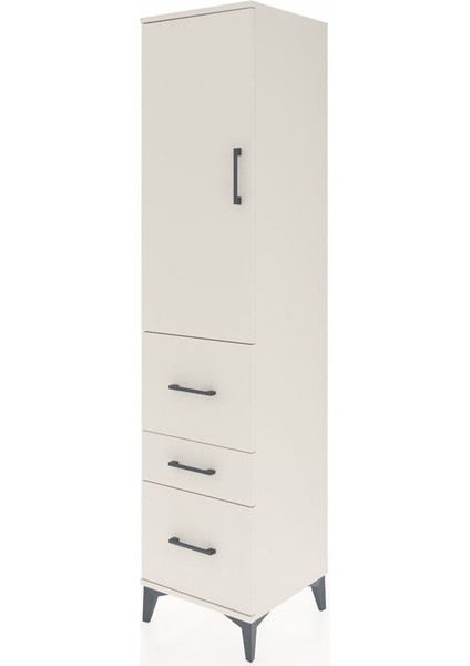 Hyperion Dolap Tek Raflı 3 Çekmeceli Tek Askılı 44X44X195 Aytaşı-Aytaşı modelleri