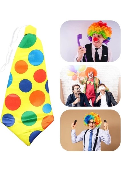 Palyaço Kravatı Lastikli Geniş Kesim
