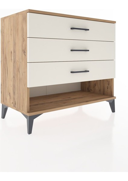 Hyperion Şifonyer 3 Çekmeceli 88X44X80 Çam-Aytaşı fiyatları