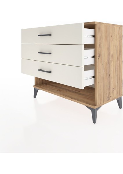 Hyperion Şifonyer 3 Çekmeceli 88X44X80 Çam-Aytaşı fırsatları