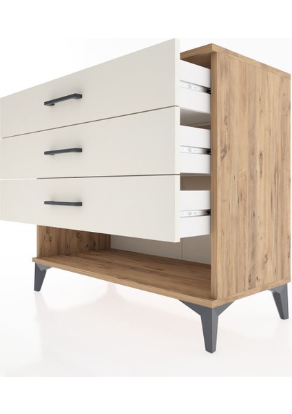 Hyperion Şifonyer 3 Çekmeceli 88X44X80 Çam-Aytaşı indirimleri