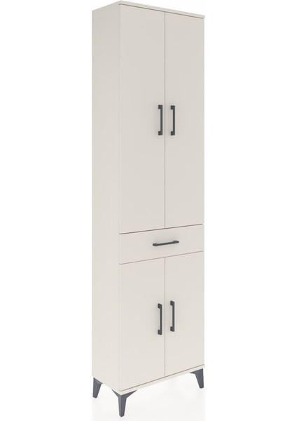Arges Dolap 4 Raflı Tek Çekmeceli 4 Kapaklı 60X30X221 Aytaşı-Aytaşı fiyatları